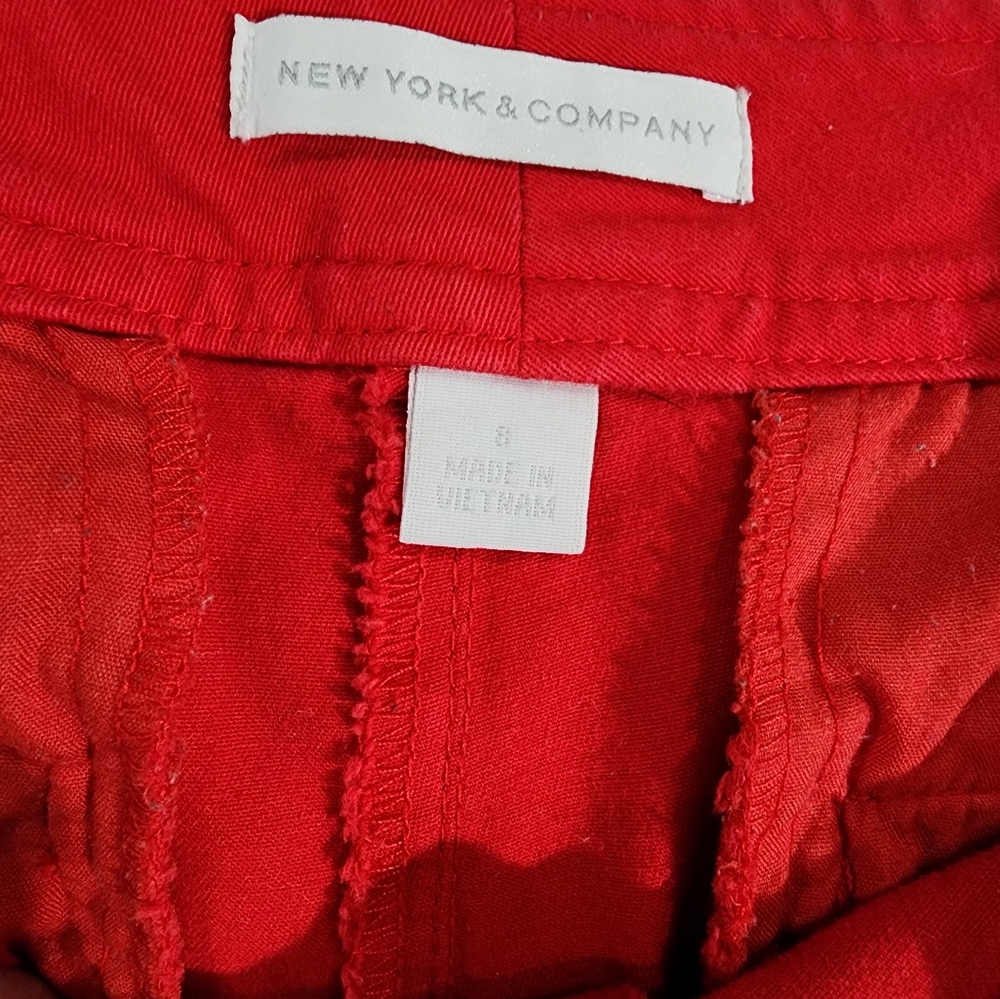New York & Company Red Women's Shorts
